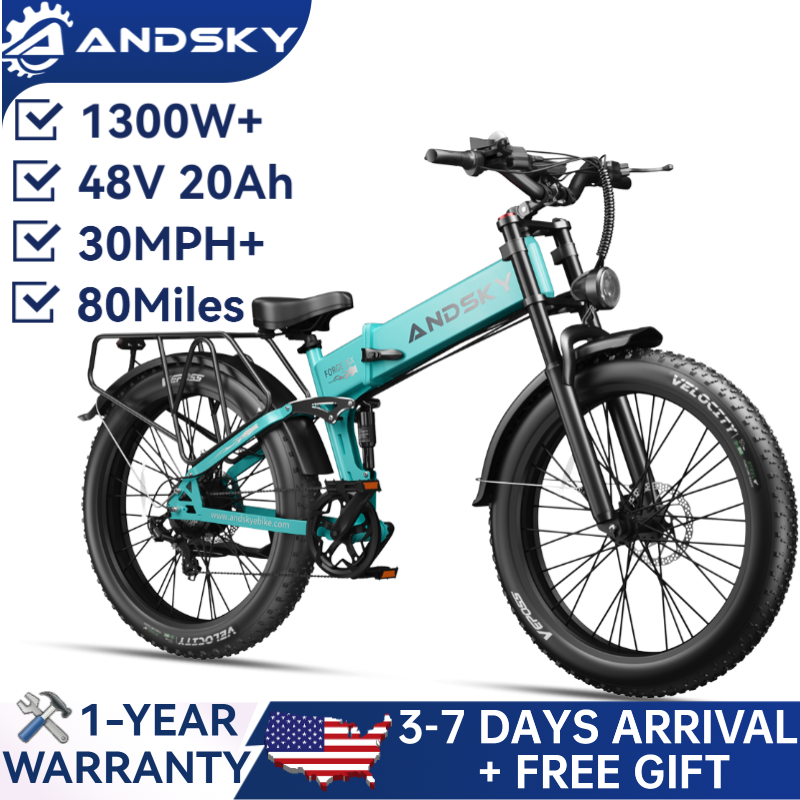 Commuting On Mountain Bike - Bicicletta Elettrica Pieghevole ANDSKY Forge 26,