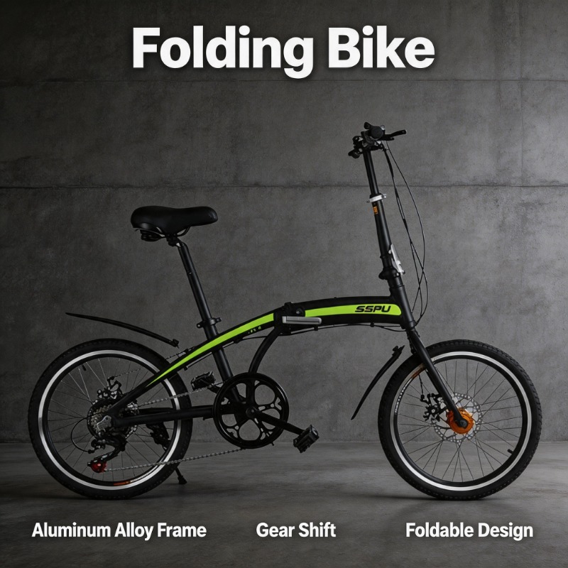 Commuter Biking - Bicicletta Pieghevole da 20 Pollici -