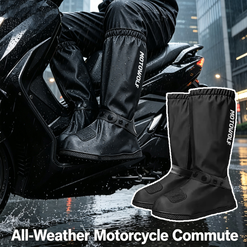 Cycling Commute Rain - Copriscarpe Impermeabili per Pendolari all'Aperto, Riutilizzabili,