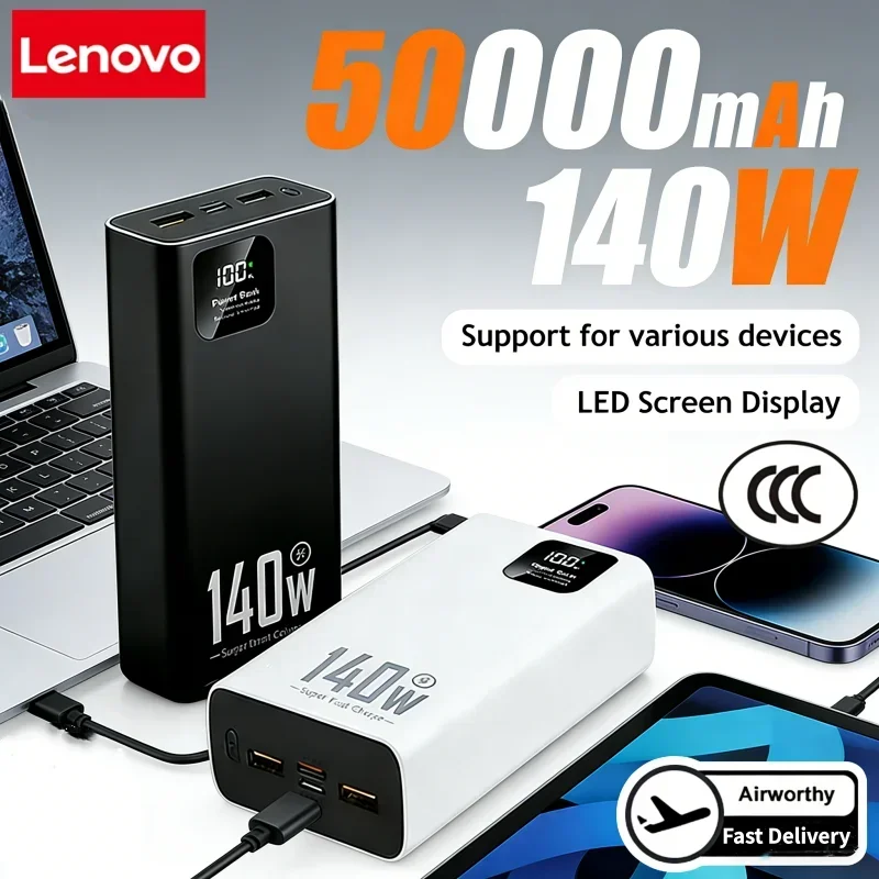 Usb Charger Dynamo - Power Bank Lenovo 140W 500000mAh ad