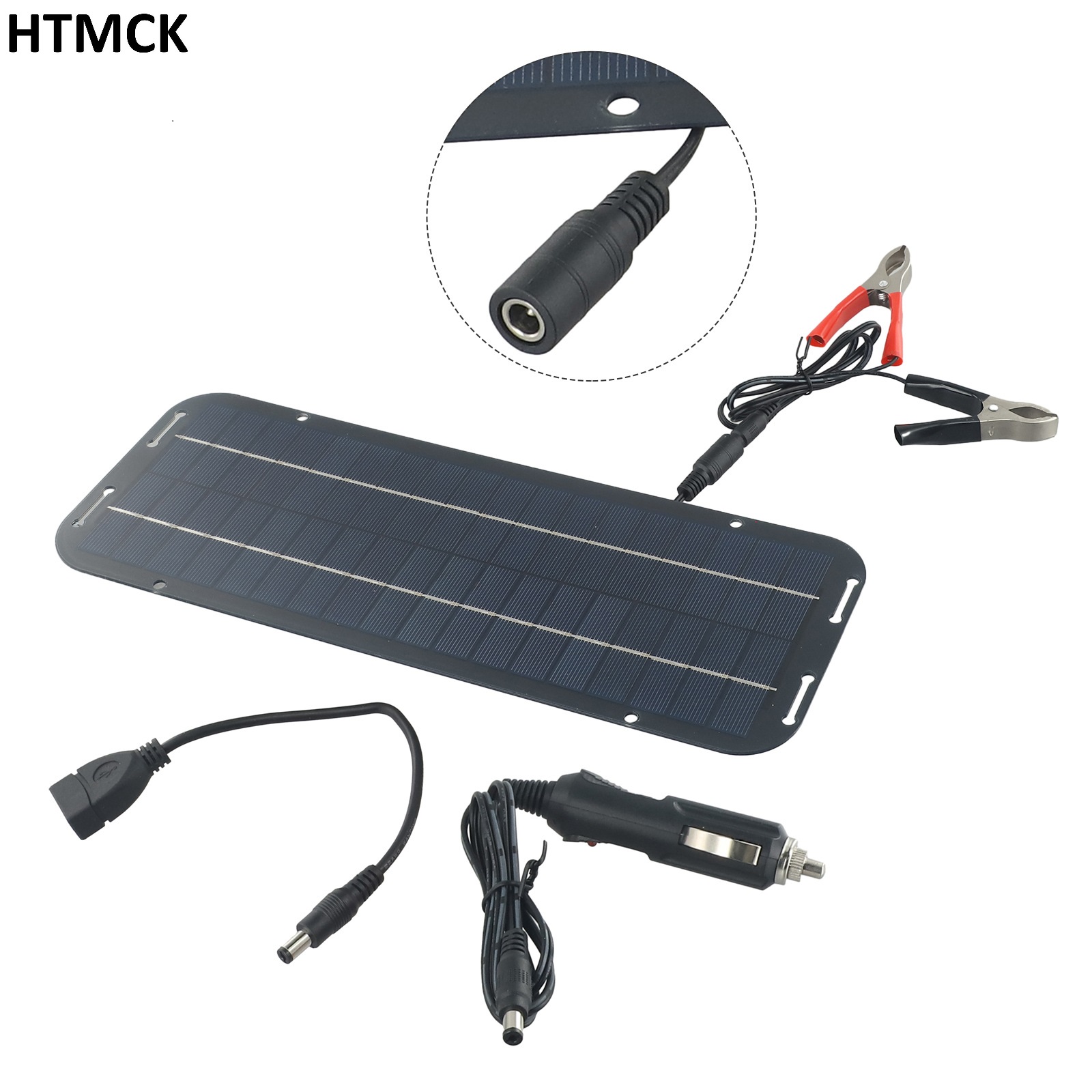 Usb Charger Dynamo - Caricabatterie Solare Monocristallino 12V, Kit Portatile