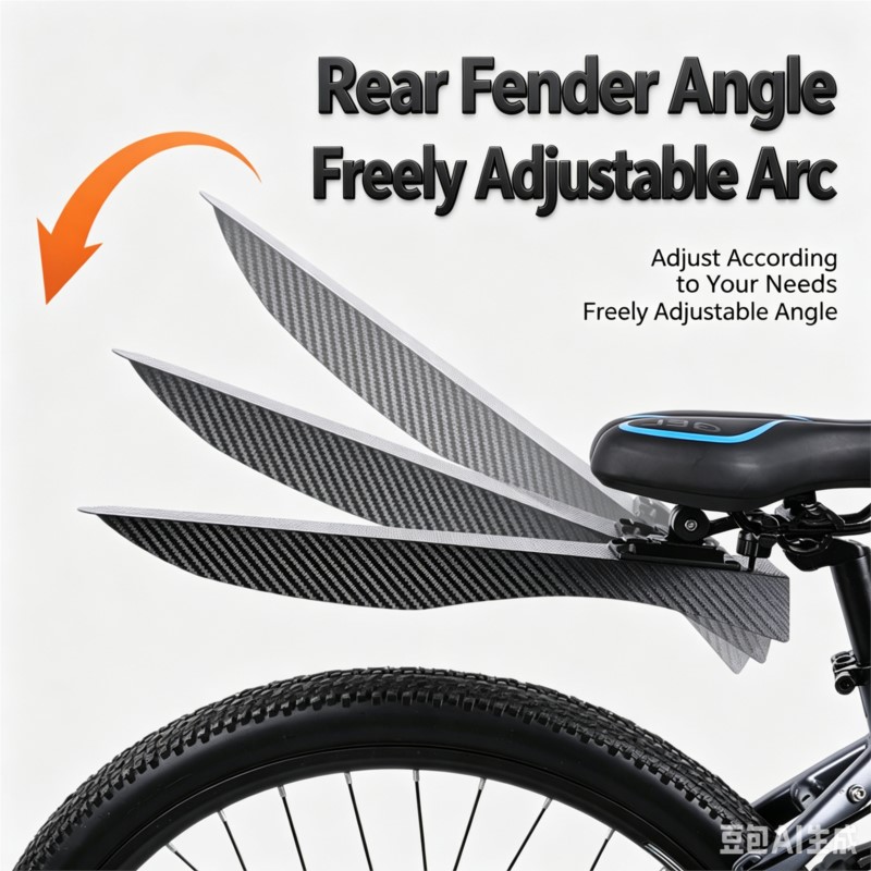 Fender Mudguard Set - Set Parafanghi Bici Regolabili Estesi Anteriore