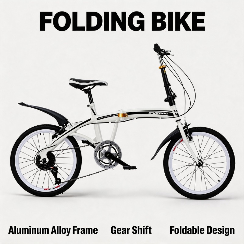 Commuter Biking - Bicicletta pieghevole da 20 pollici -