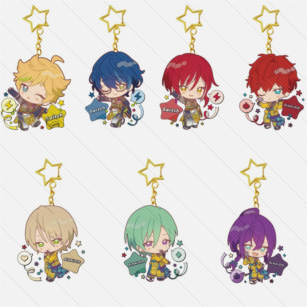Chain Lock Combination - 6CM Game Ensemble Stars!! Portachiavi in