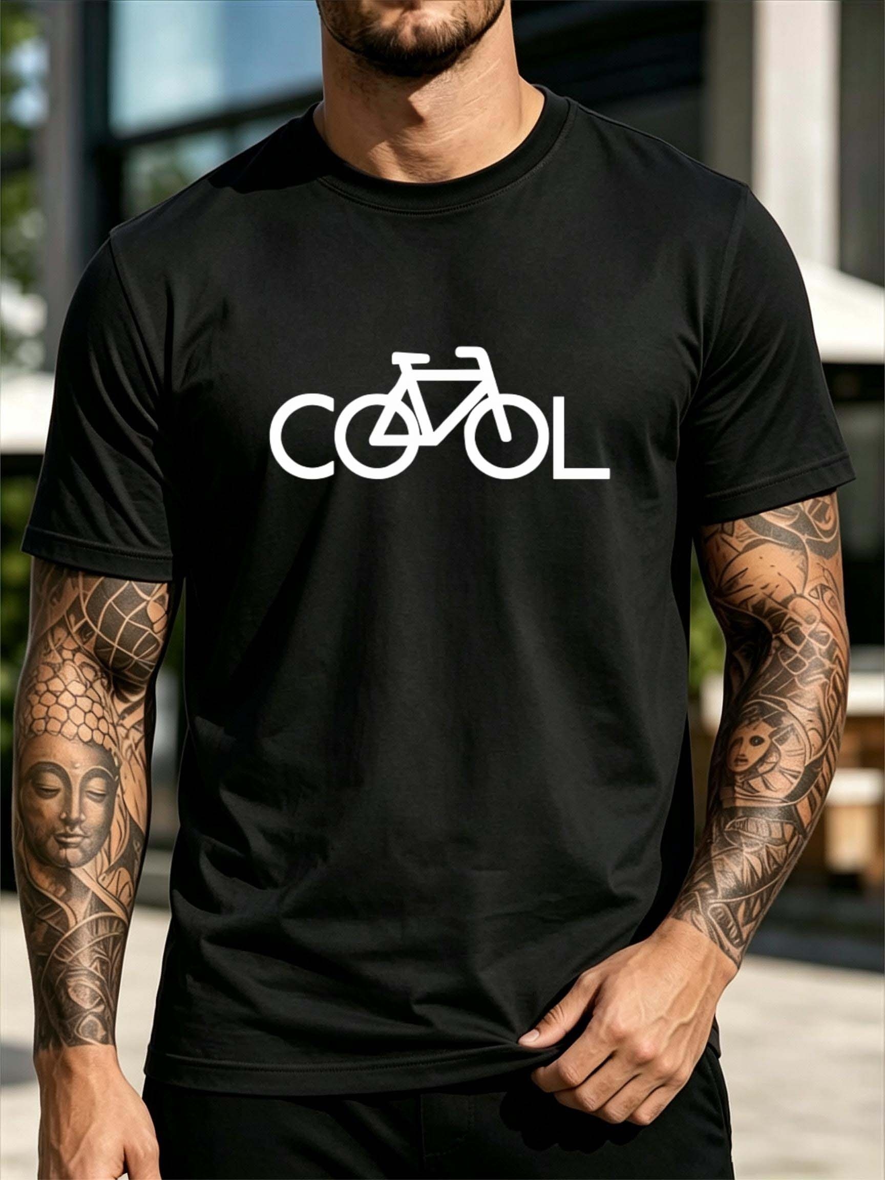 Cycling In City - T-shirt da uomo a maniche corte
