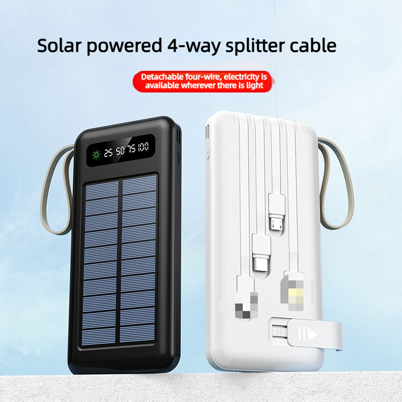 Usb Charger Dynamo - Power Bank Solare da Esterno 10000/20000mAh