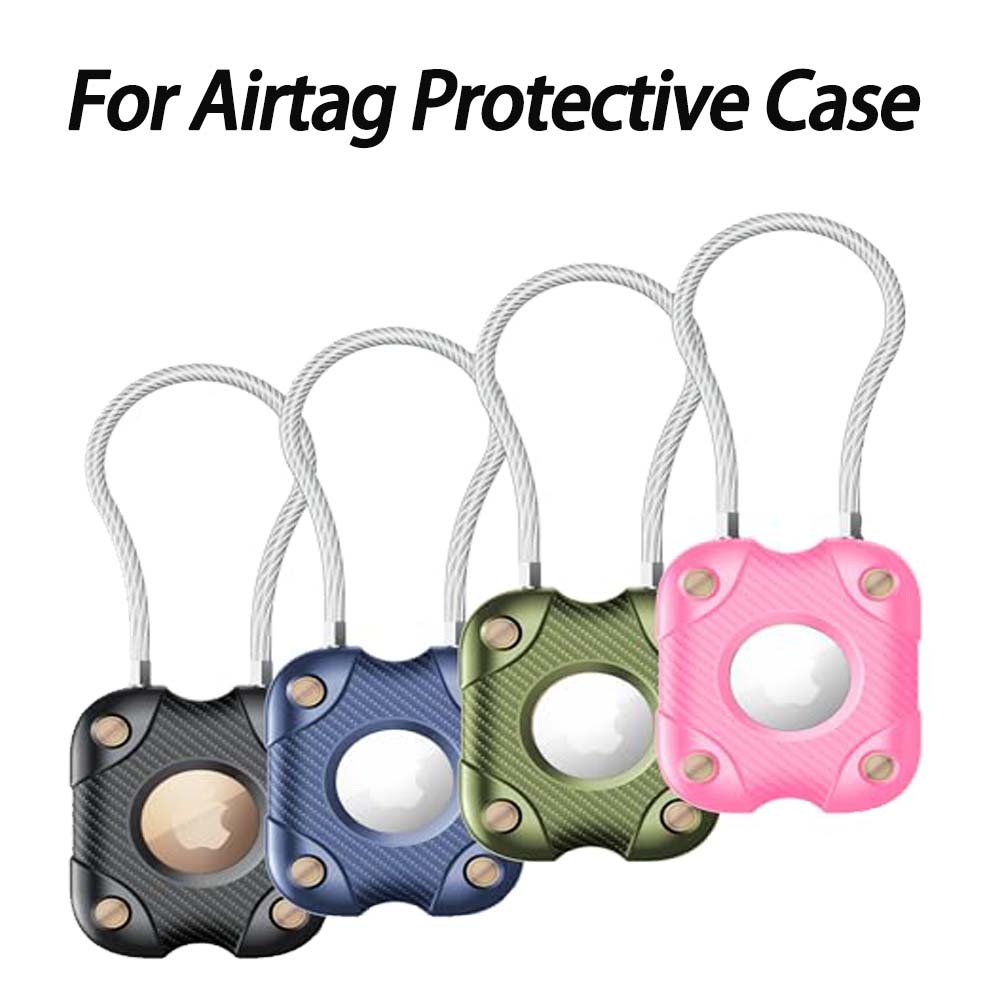Chain Lock Combination - Supporto per Airtag con Cavo, Portachiavi