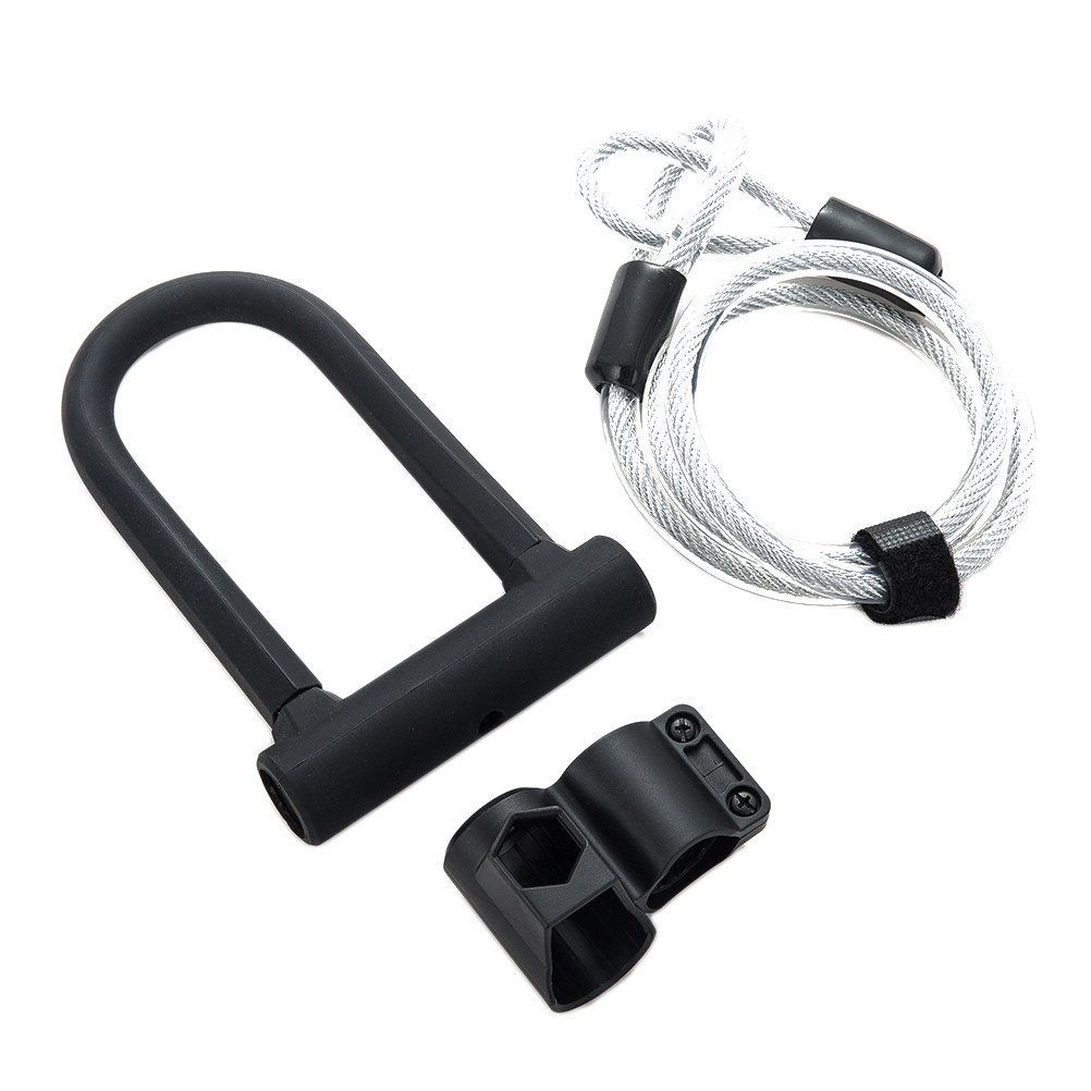 U Lock Heavy Duty - Lucchetto a U Nero Resistente per