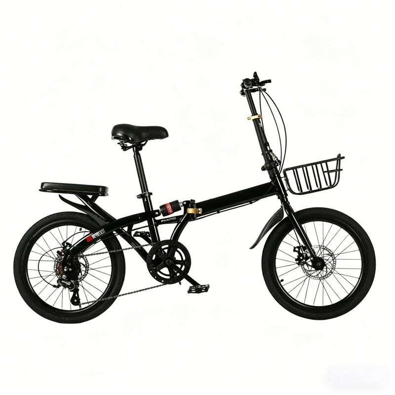 Commuter Biking - Bicicletta Pieghevole 20 Pollici, 7 Velocità,