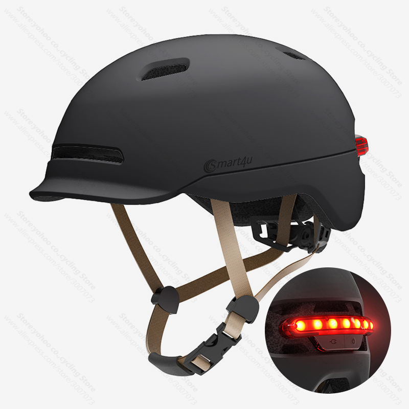 Cycling In City - smart4u casco da ciclismo con fanale
