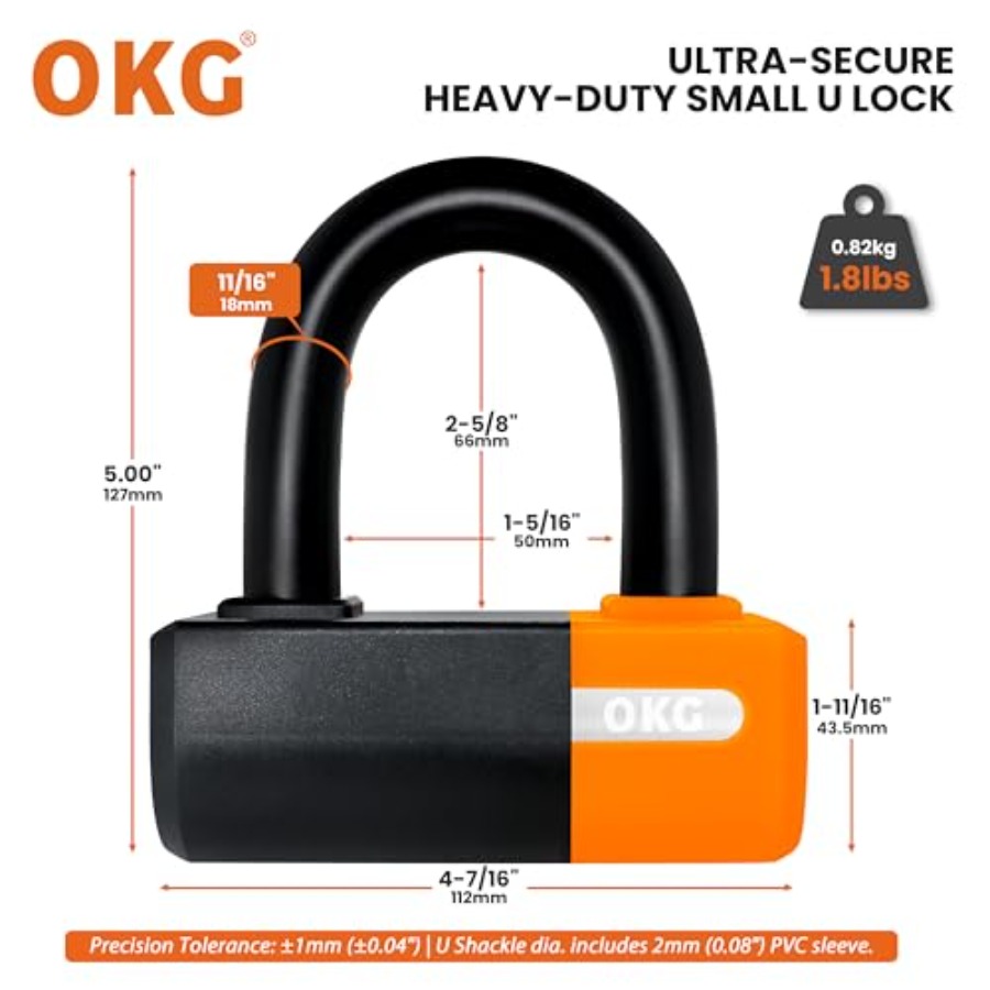 Lucchetto a U Robusto OKG 18mm - U Lock Heavy Duty recensione e prezzo