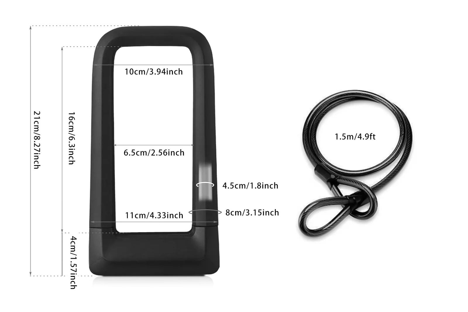 Lucchetto per bicicletta di si - U Lock Heavy Duty recensione e prezzo