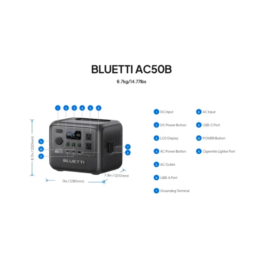 BLUETTI AC50B Stazione di Alim - Usb Charger Dynamo recensione e prezzo