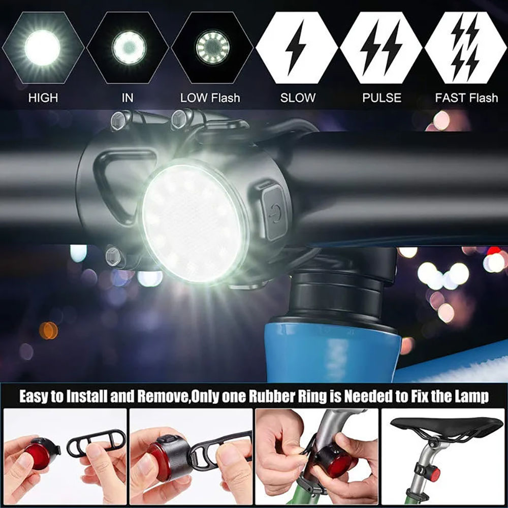 Set di Luci LED per Bicicletta - Bike Light Front Rear recensione e prezzo